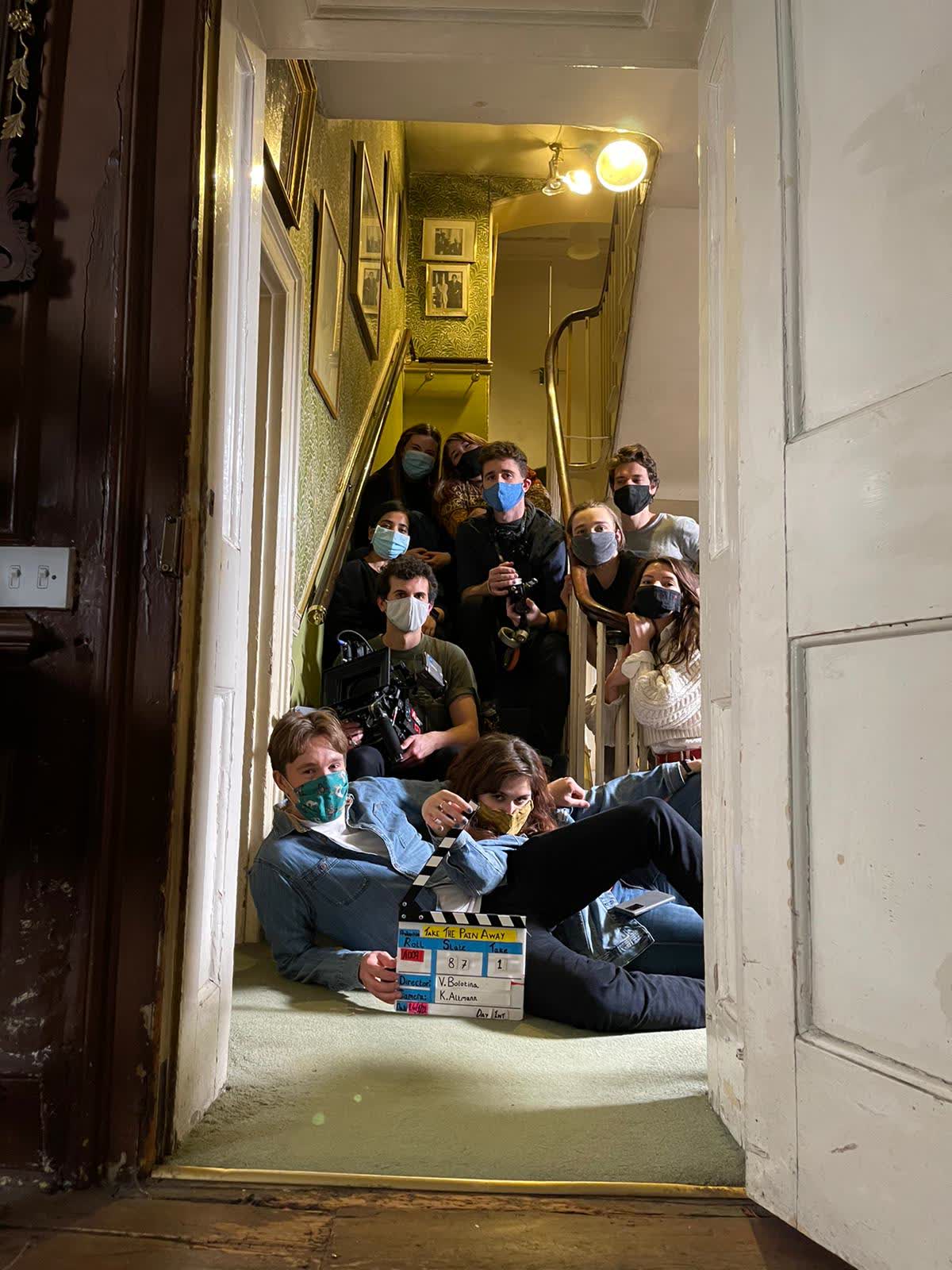 Behind the scenes on Take The Pain Away